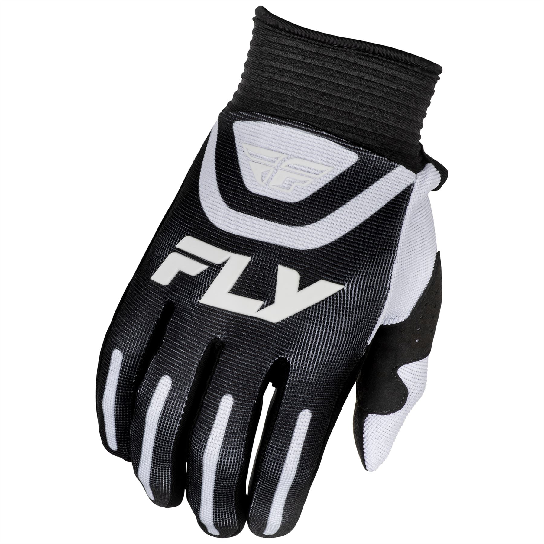 Fly Racing 2025 Youth F-16 Motocross Gloves Black White